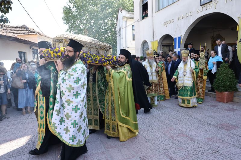 Η Σύναξη του Οσίου Γεωργίου του νέου ομολογητού (Καρσλίδη) στην Ιερά Μητρόπολη Δράμας.